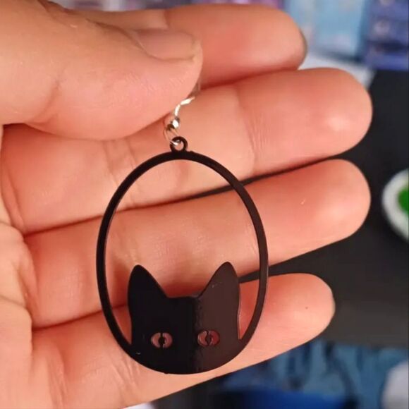 Hand crafted halloween dangle earrings - Picture 2 of 15